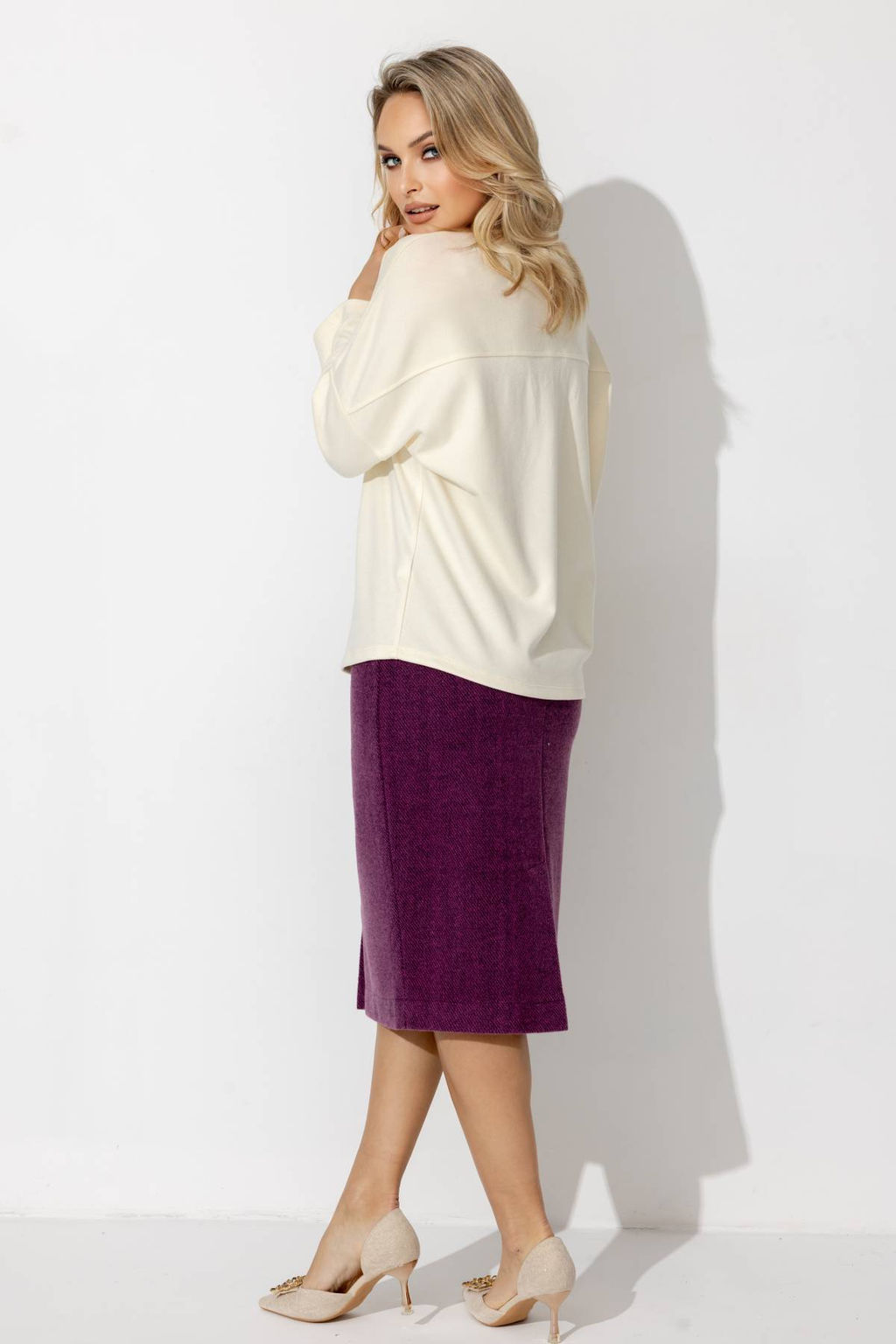 Юбка женская 158/01/Сливовый - Rise фото 2