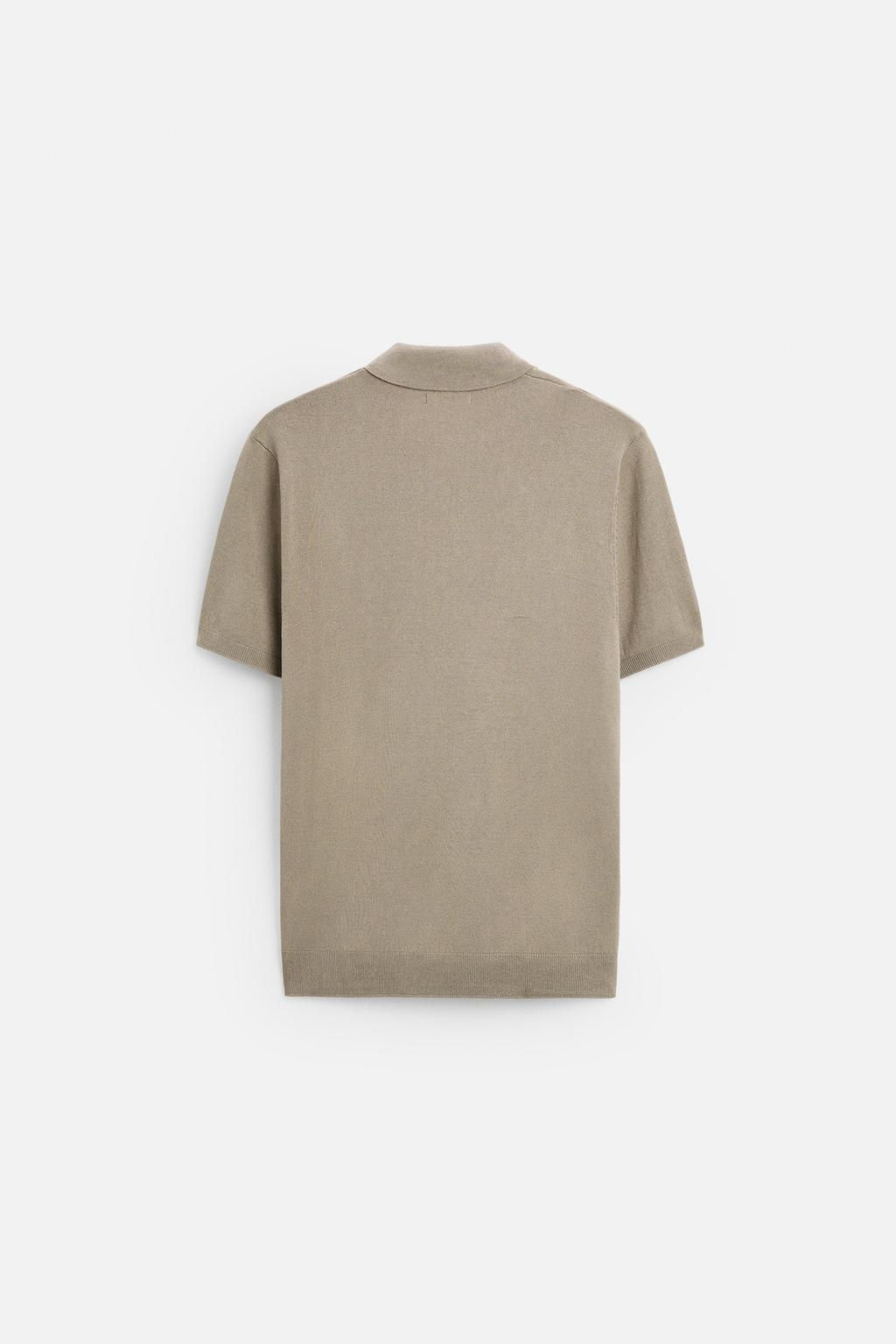 VISCOSE BLEND KNIT POLO SHIRT - Zara фото 31