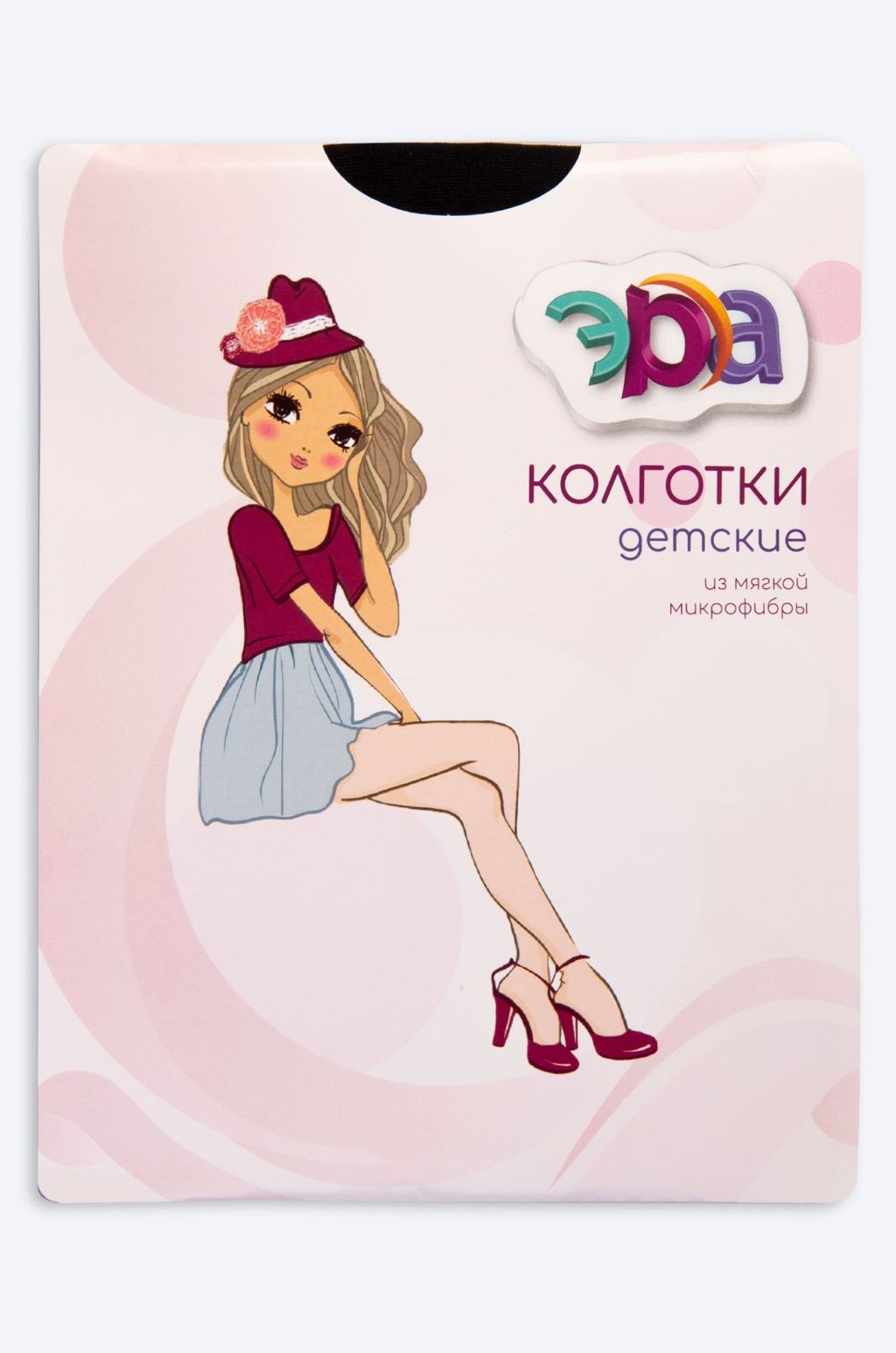 Матовые колготки для девочки с эффектом велюра 60 ден Эра  фото 2