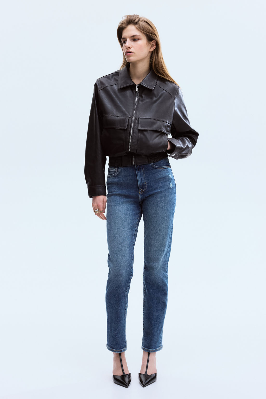 Skinny High Waist Ankle Jeans - H&m фото 3