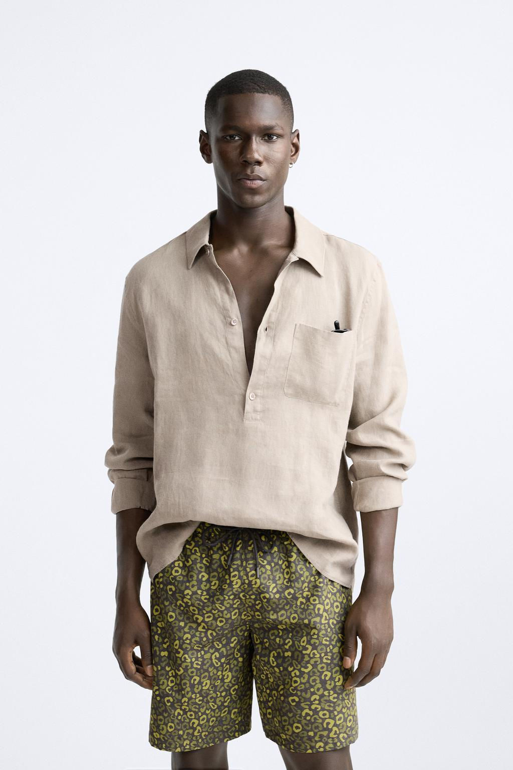 DESENLI UZUN DENIZ SORTU - Zara фото 6