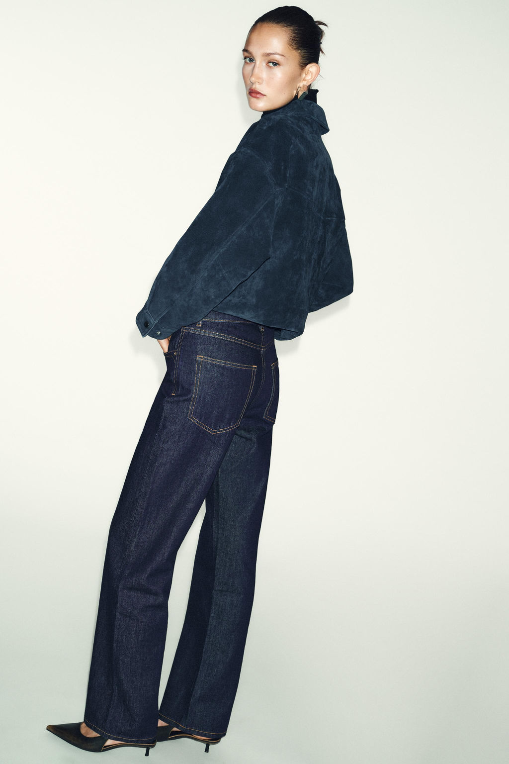 JEANS Z.03 STRAIGHT HIGH-WAIST LONG LENGTH - Zara фото 8