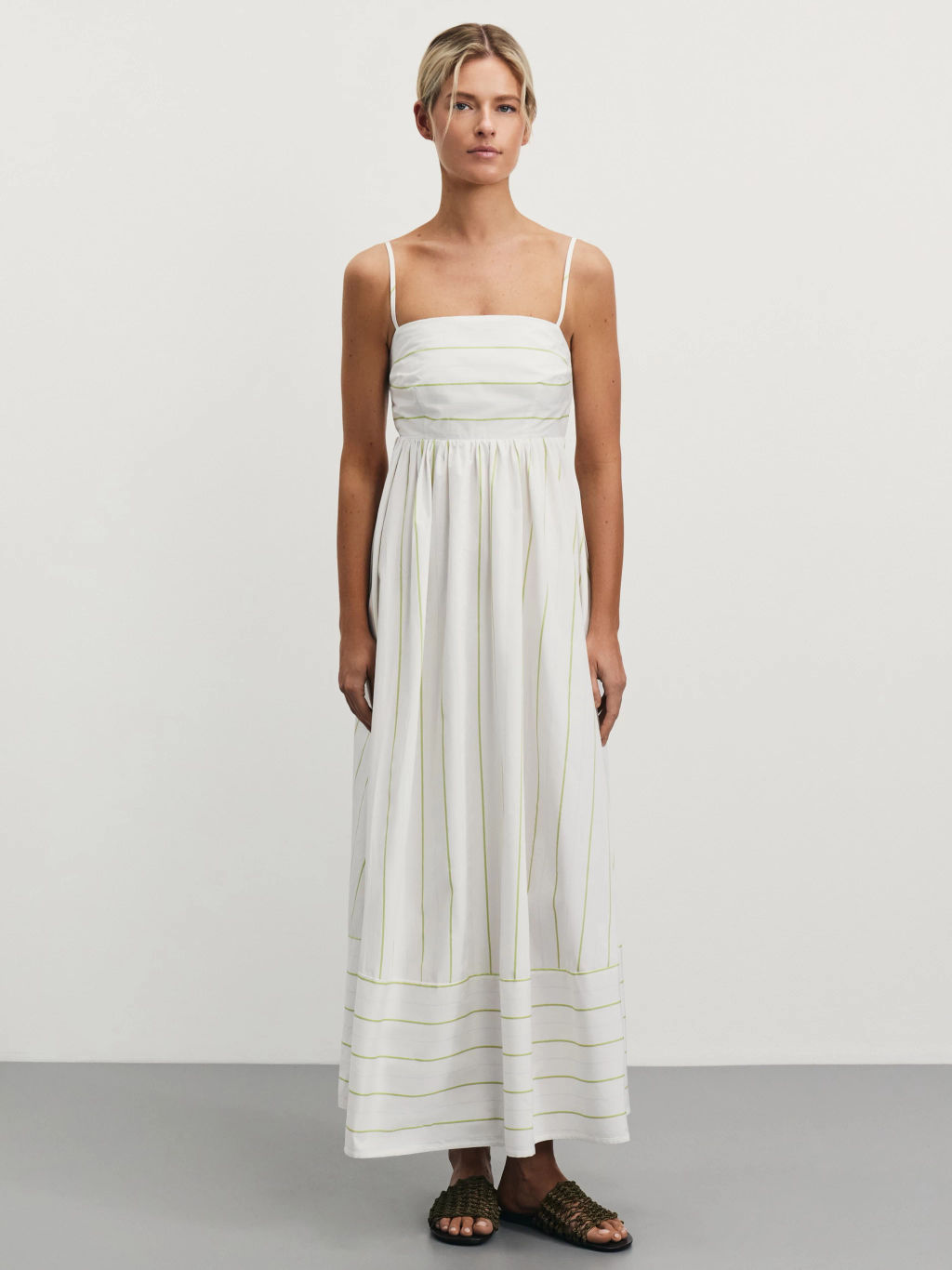 Сарафан из хлопка в полоску / Zarina  фото 3