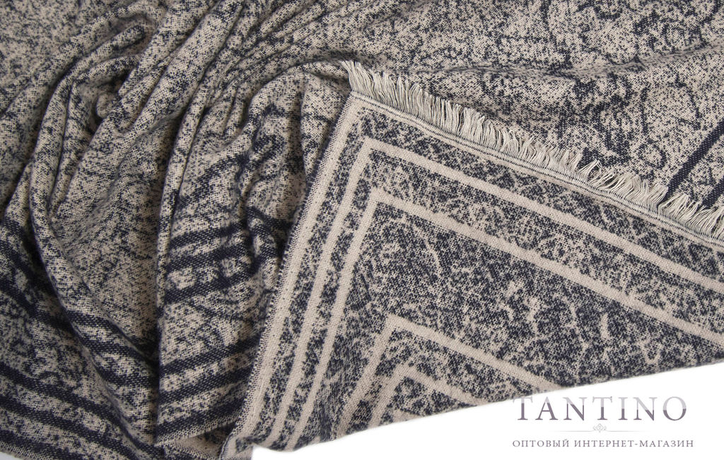 в составе шерсть Теплый, мягкий двусторонний палантин - Tantino фото 3