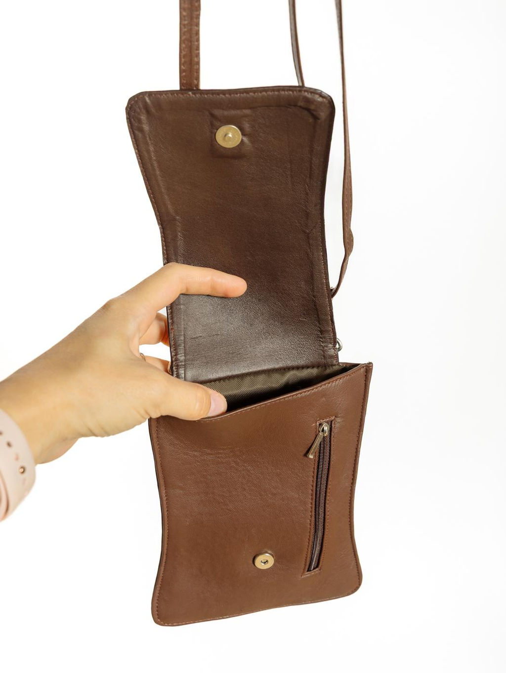 Сумка натуральная кожа через плечо №1115/52 - Ганг фото 5