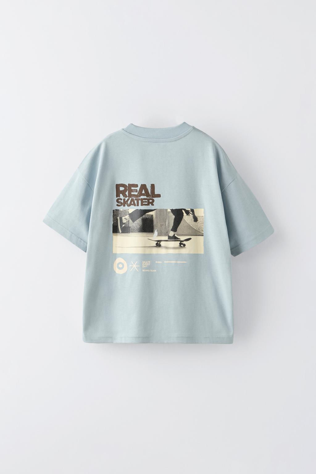 SKATER PRINT T-SHIRT - Zara фото 4