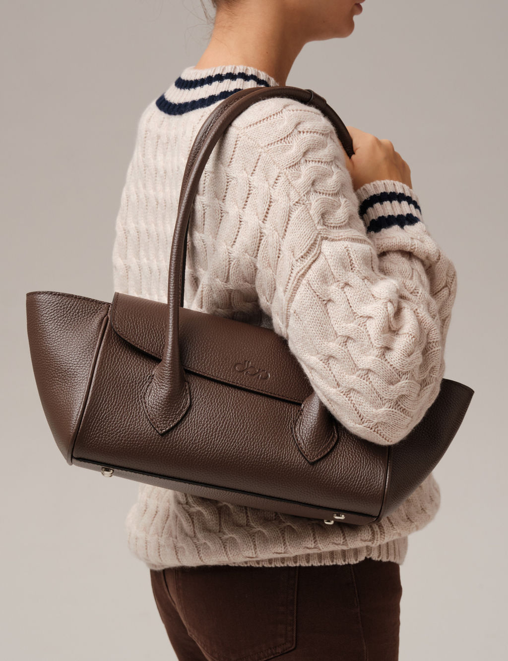 Кожаная сумка Viki DBR 31341 темно-коричневый фото 3