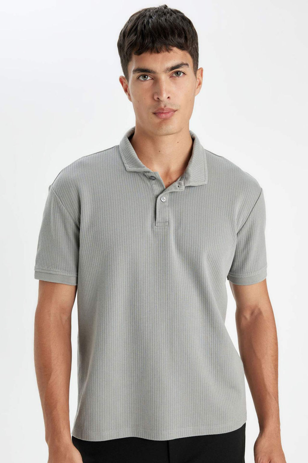 Regular Fit Basic Duz K?sa Kollu Polo Tisort - Defacto фото 3