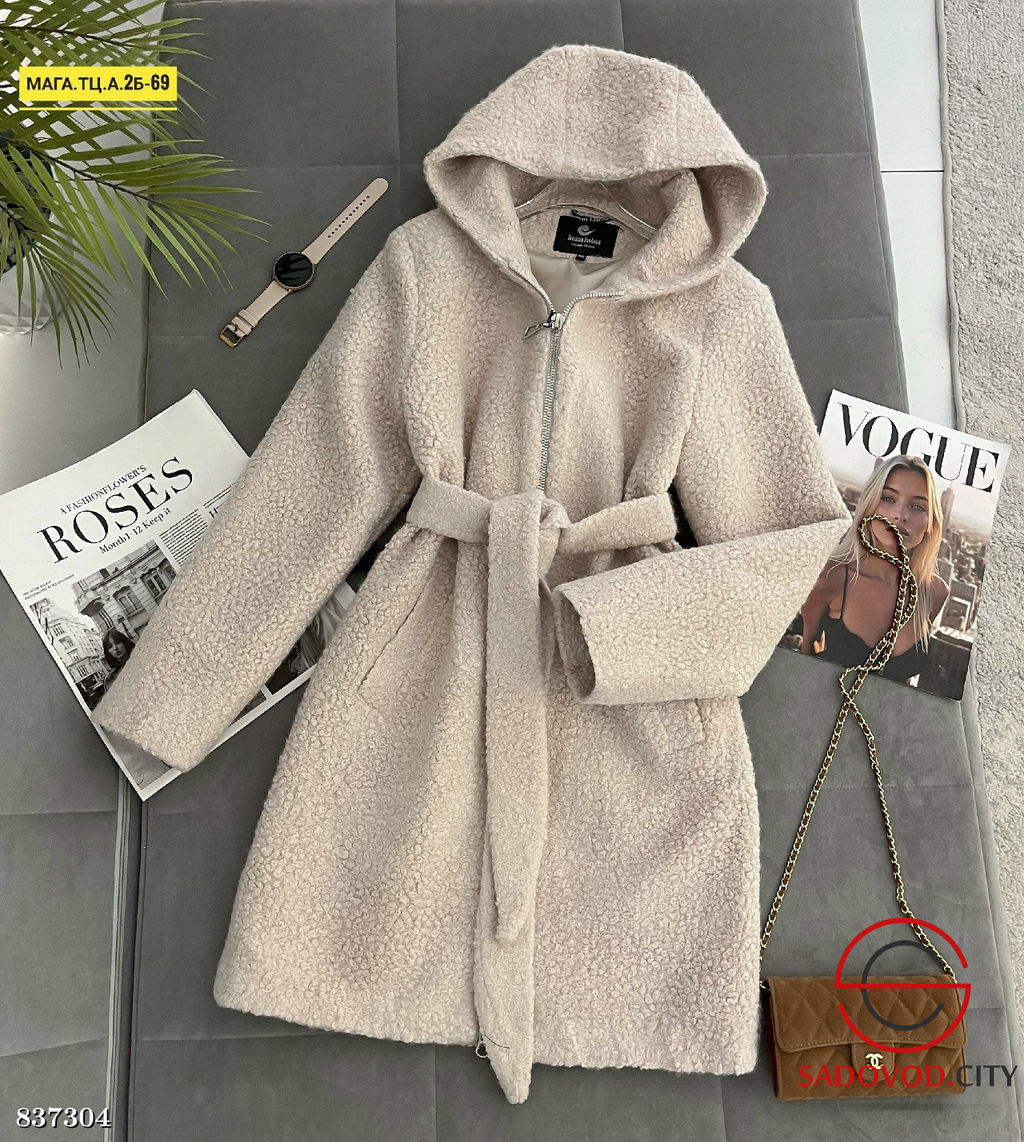 Пальто женское с капюшоном - Bruno фото 3