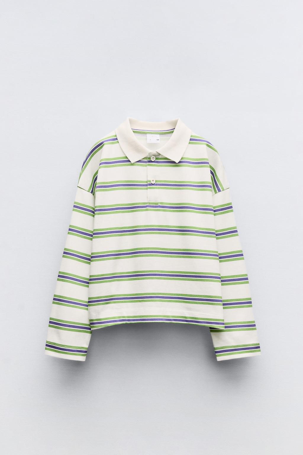STRIPED POLO T-SHIRT