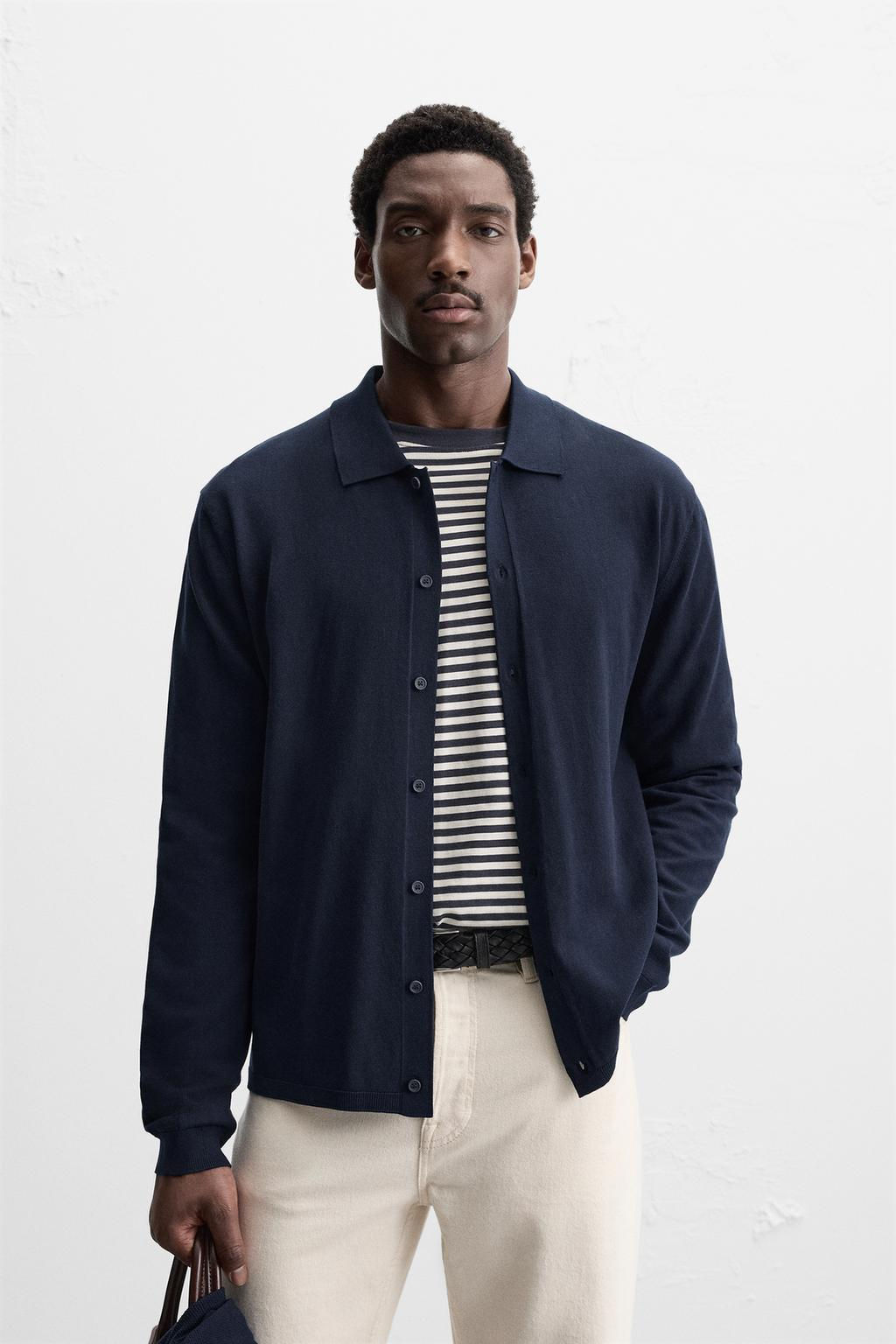 LYOCELL BLEND KNITTED SHIRT - Zara фото 4