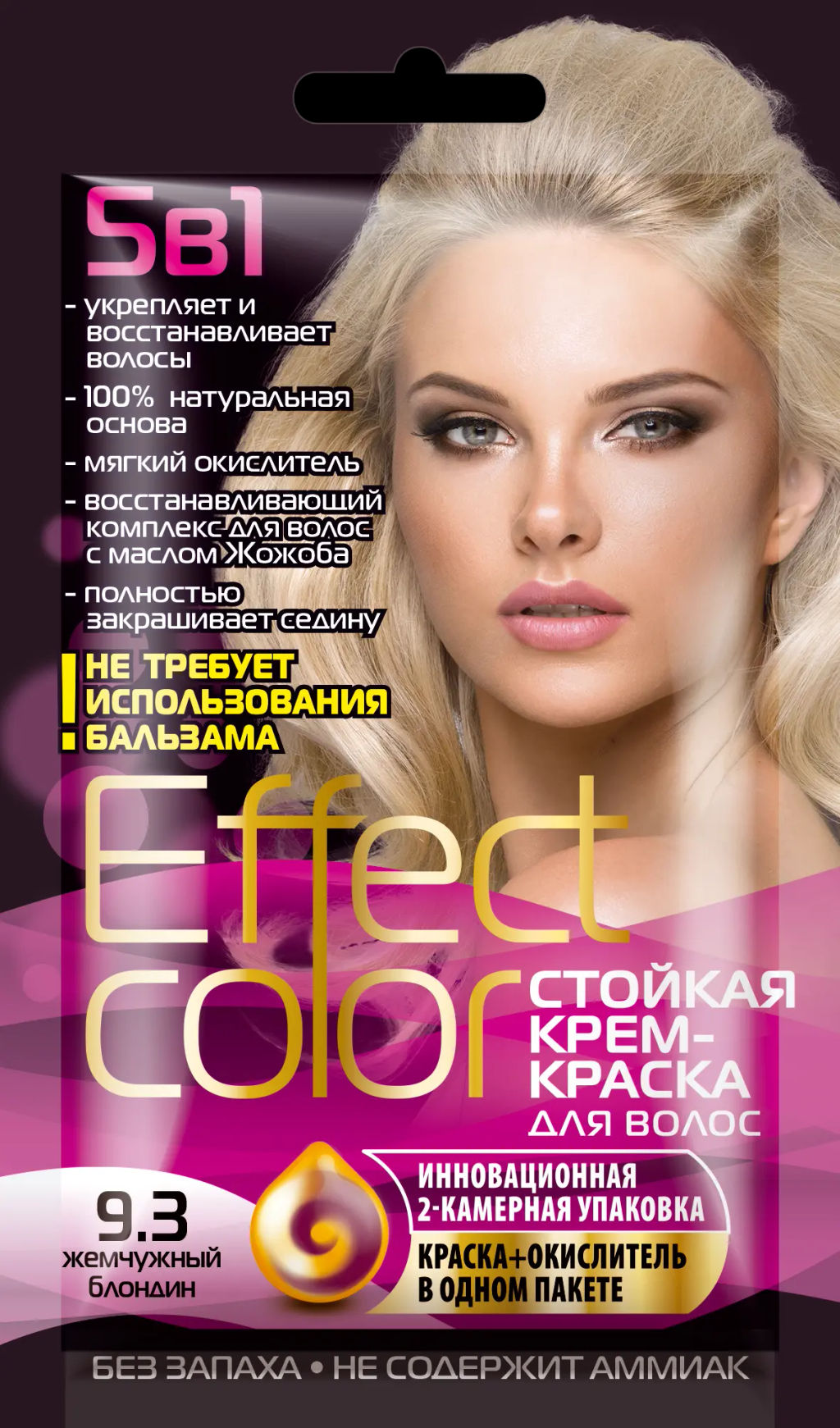 ФК/ Стойкая Крем-Краска д/в "Effect Сolor" (50мл), тон 9.3 Жемч. Блондин /4920/ .15