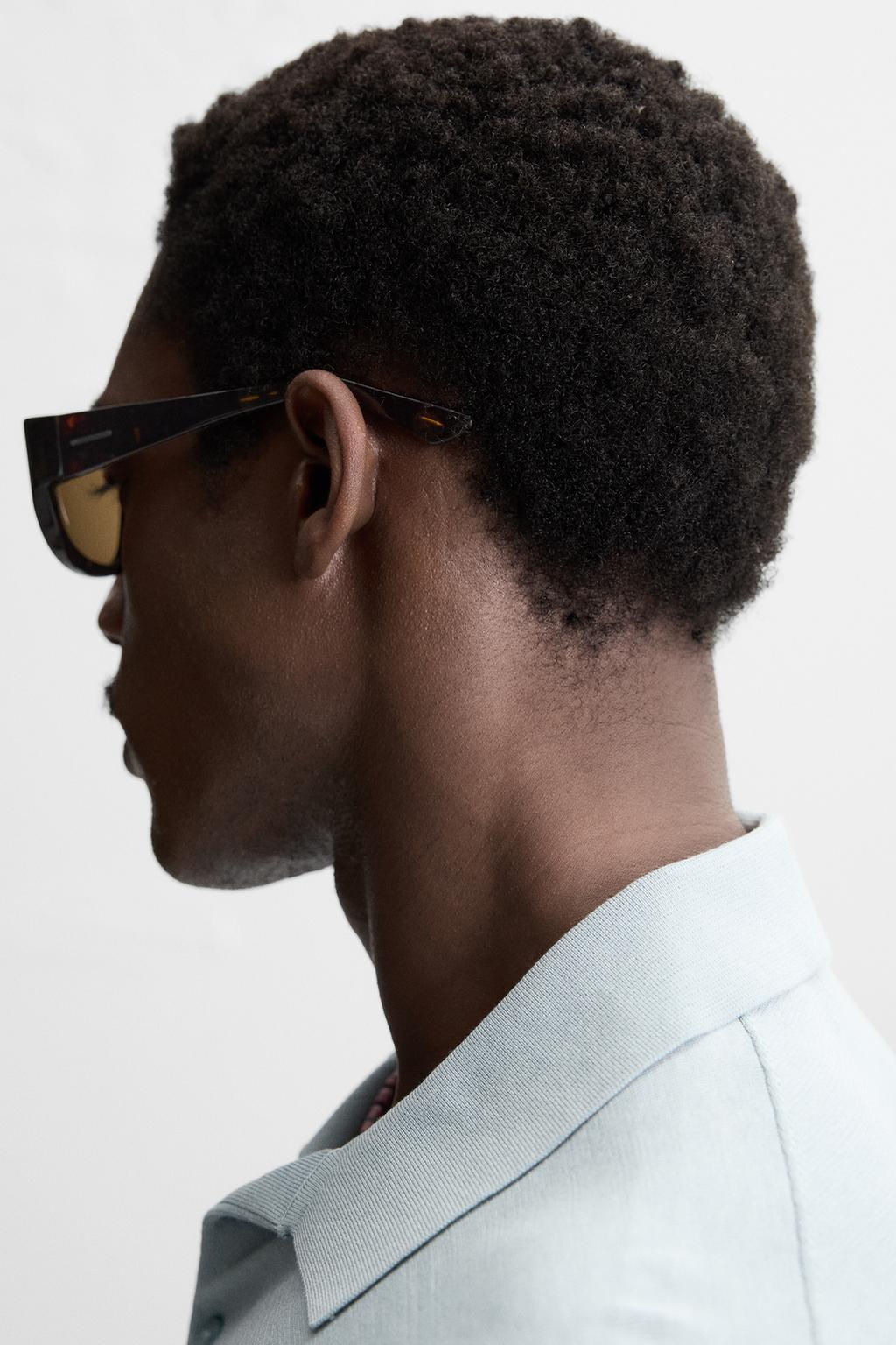COTTON/SILK KNIT POLO SHIRT - Zara фото 5