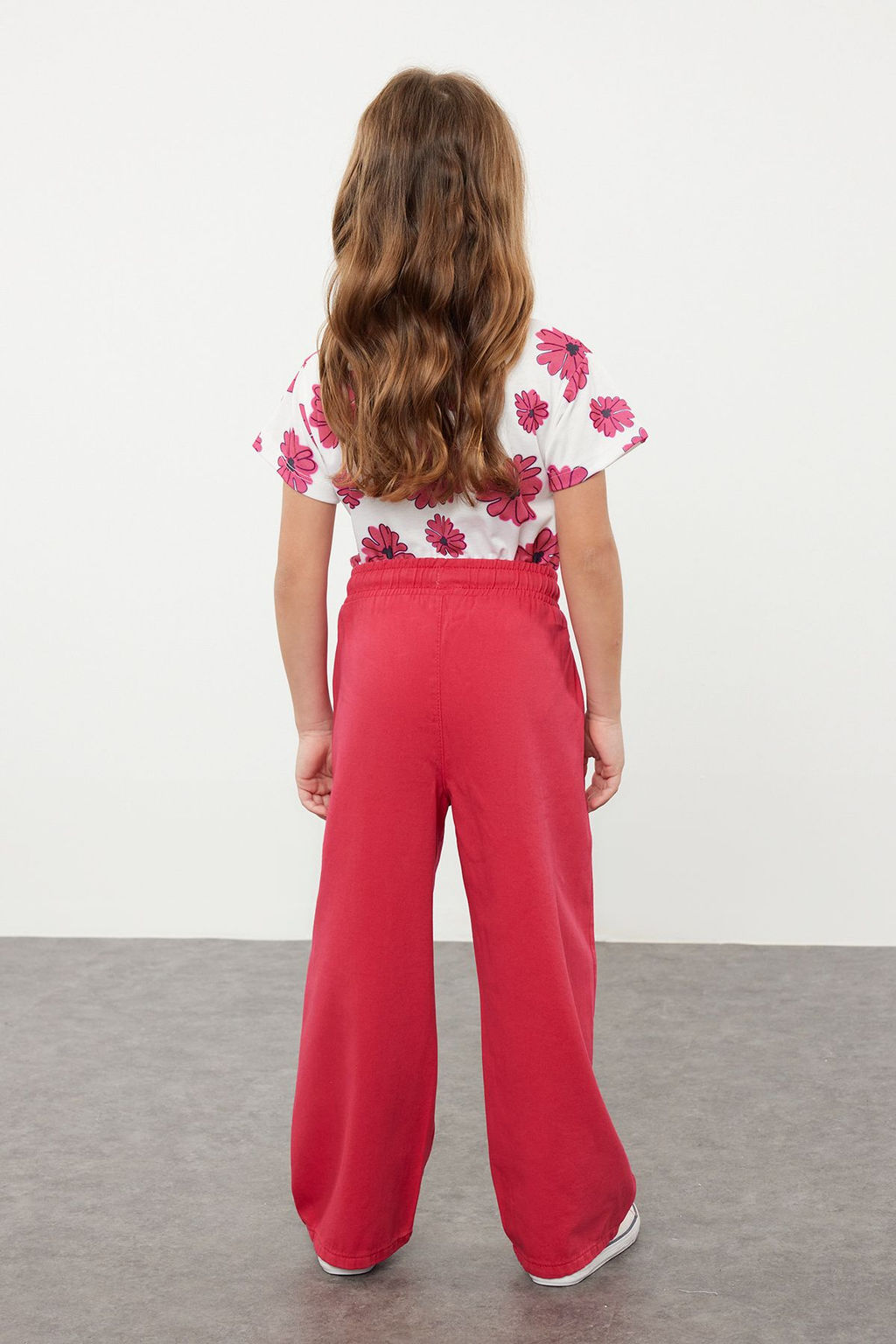 Fusya K?z Cocuk Pamuklu Beli Lastikli Pantolon Jean TKDSS24PL00002 - Trendyolmilla фото 2