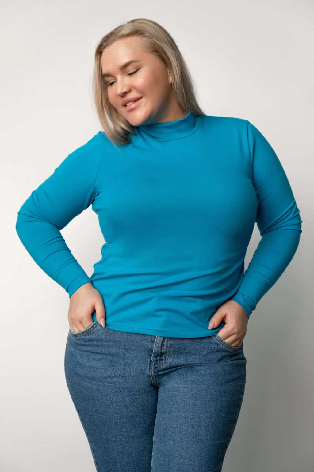 Водолазка ДЖ 009-5 Бирюзовый - T.C.T фото 8