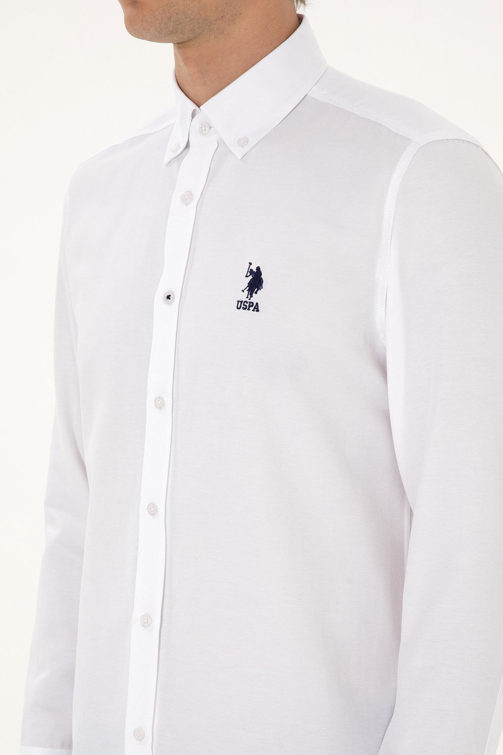 Erkek Beyaz Uzun Kollu Basic G_mlek Sepette S_rpriz _ndirim - U.s. polo assn фото 7