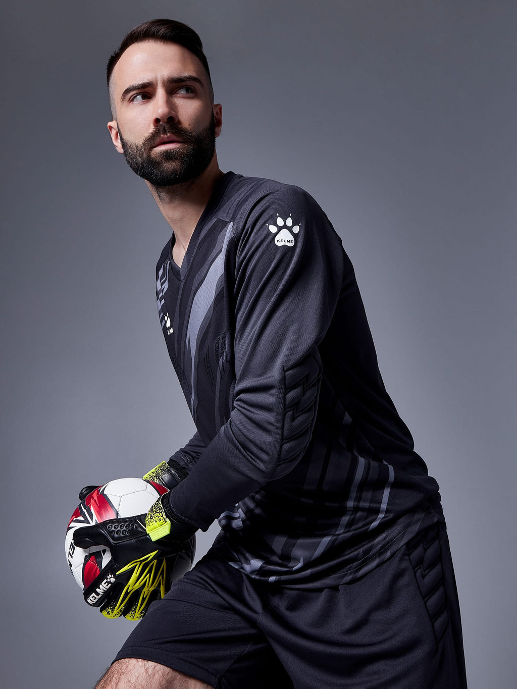 Вратарская форма KELME Long Sleeve Goalkeeper Suit Black