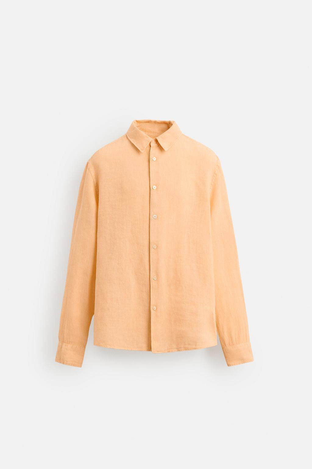 100% LINEN SHIRT - Zara фото 16