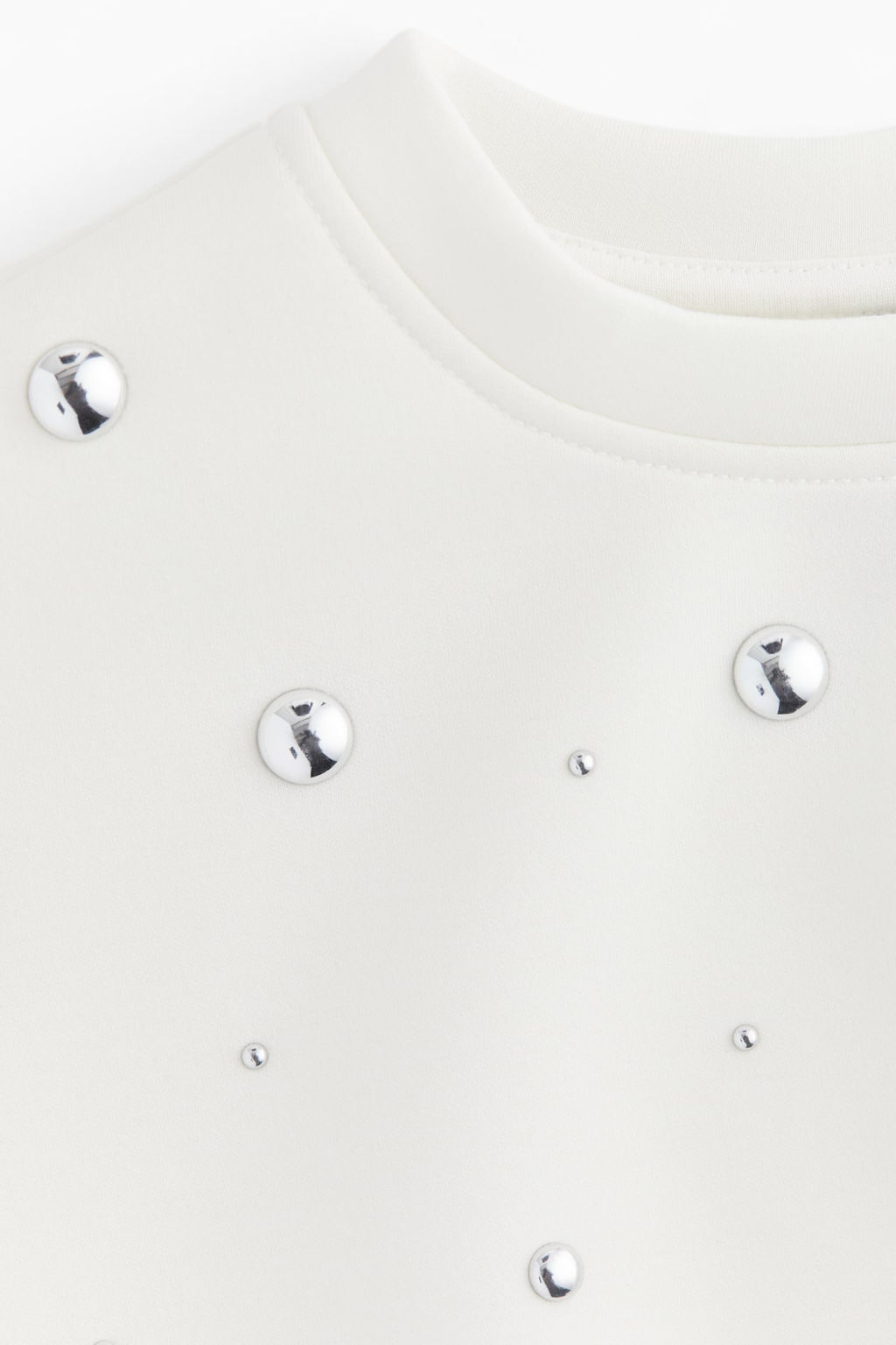Sudadera efecto neopreno con tachuelas - H&m фото 6