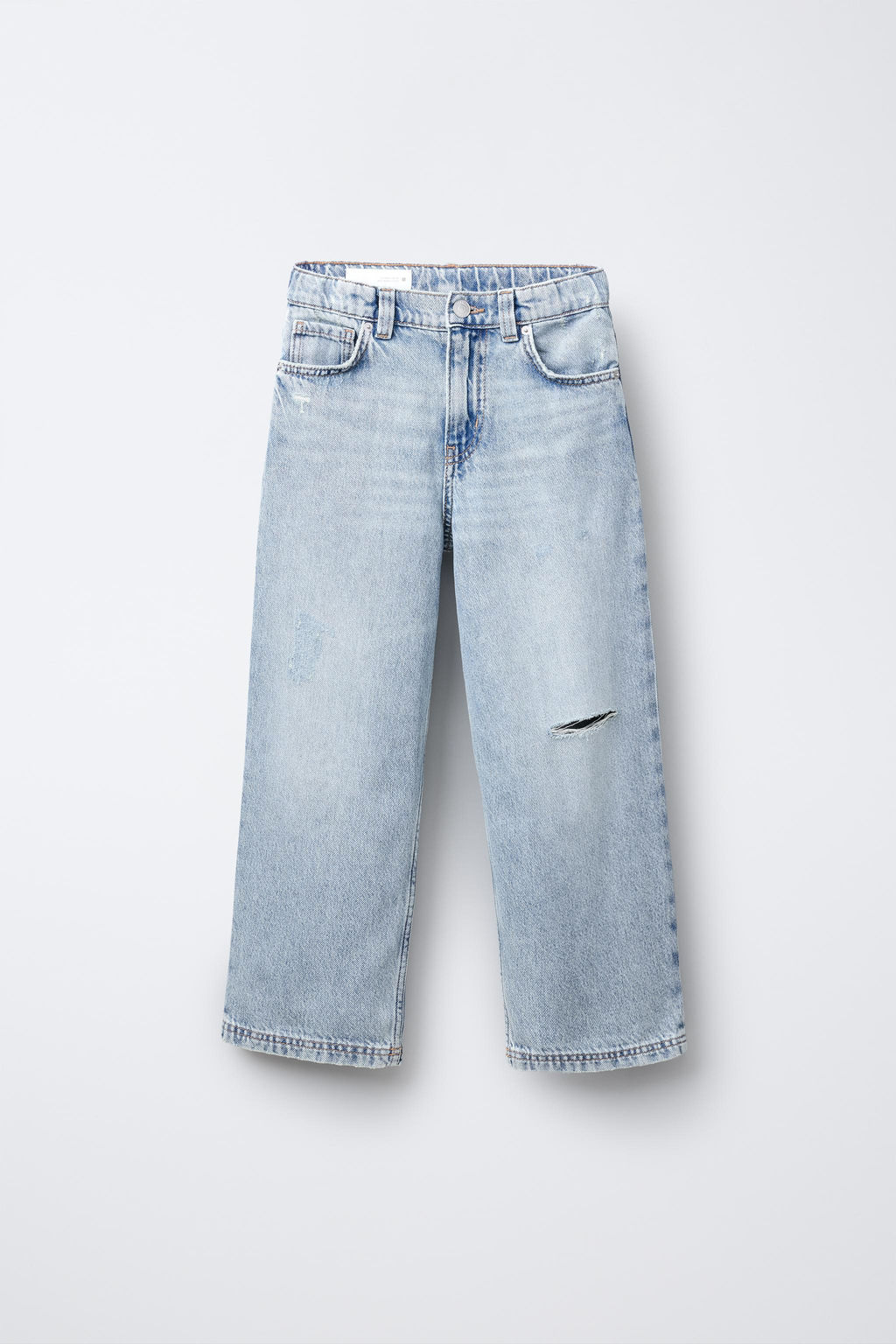 RIPPED RELAXED BAGGY JEANS