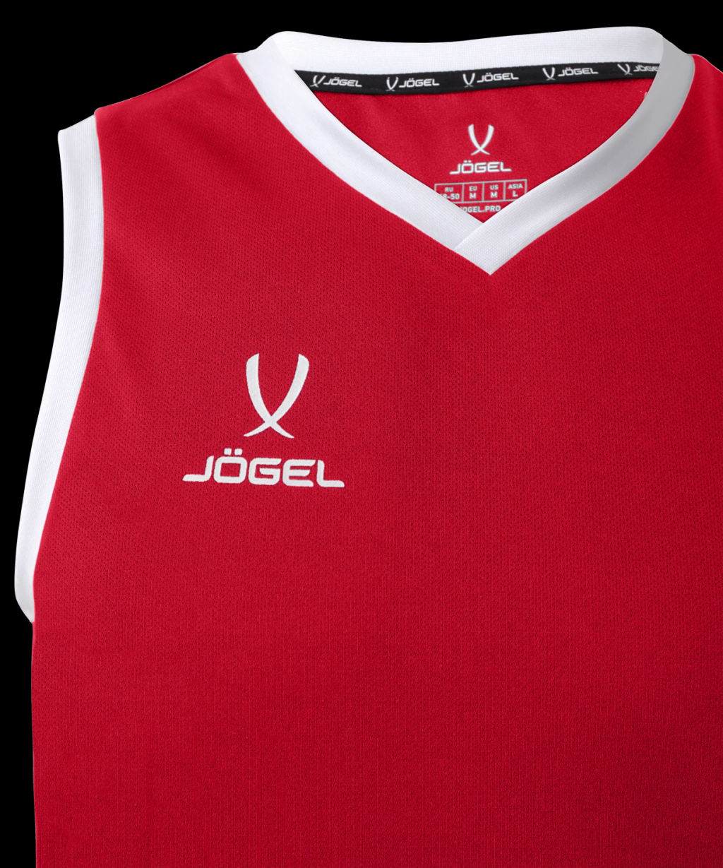 Майка баскетбольная JOGEL CAMP Basic, красный, детский