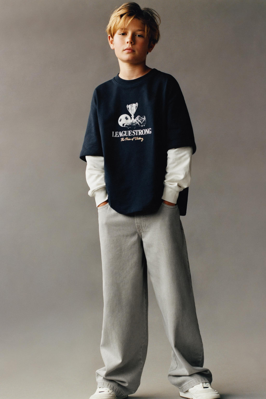 DOUBLE-SLEEVE FOOTBALL T-SHIRT - Zara фото 6