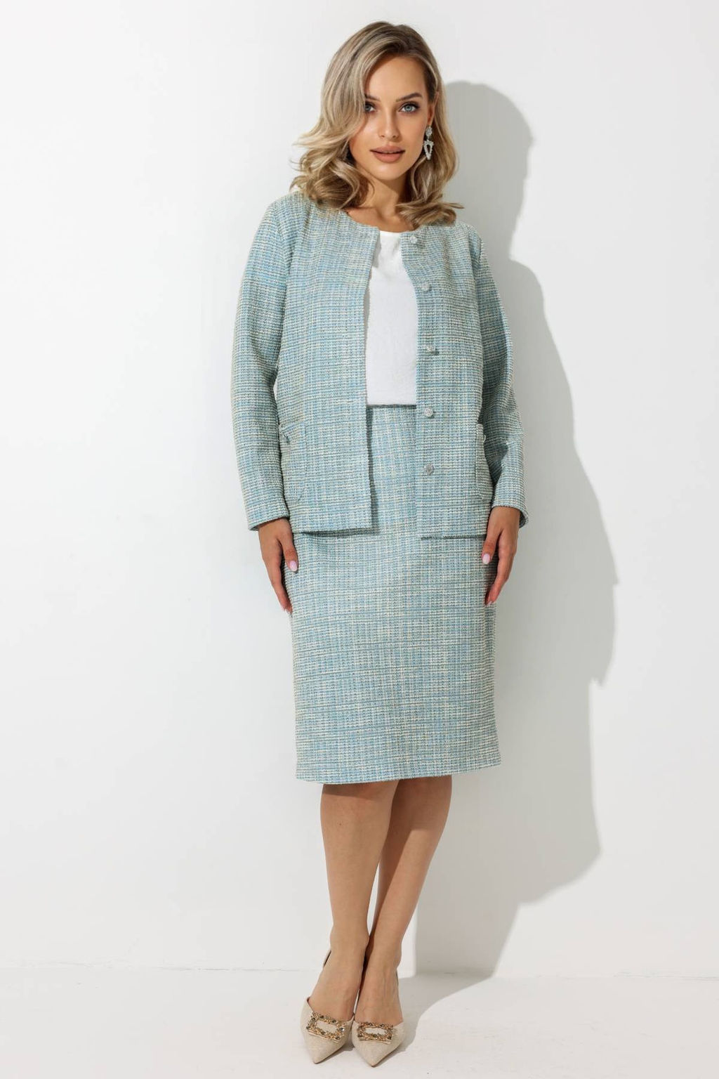 Жакет женский 4328/08/Голубой - Rise фото 4