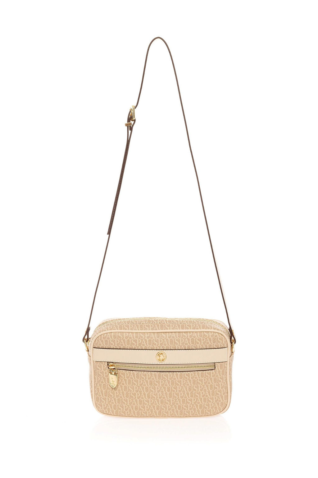 Женская бежевая сумка через плечо - U.s. polo assn фото 4