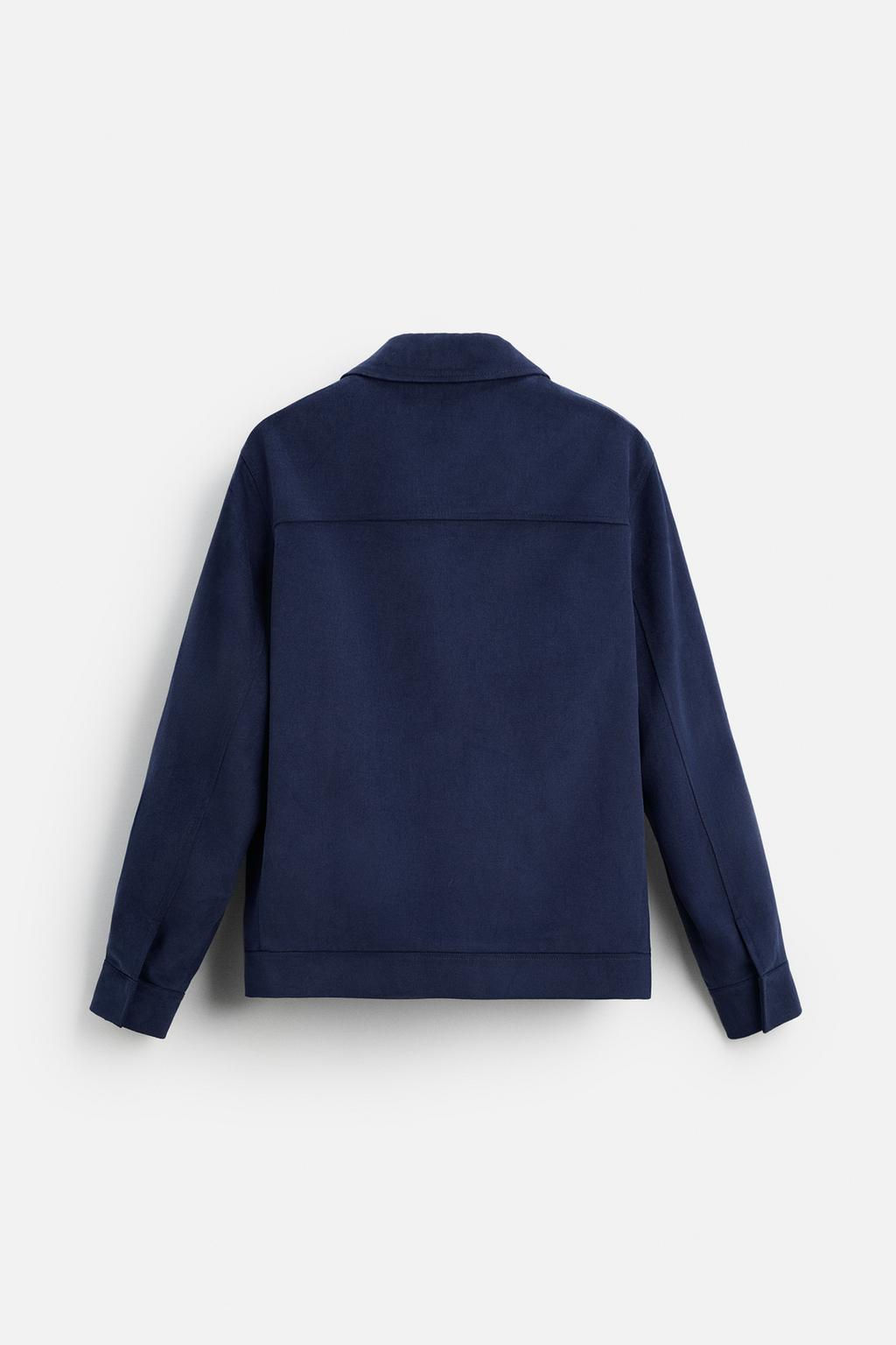 LYOCELL/COTTON ZIP-UP OVERSHIRT - Zara фото 6