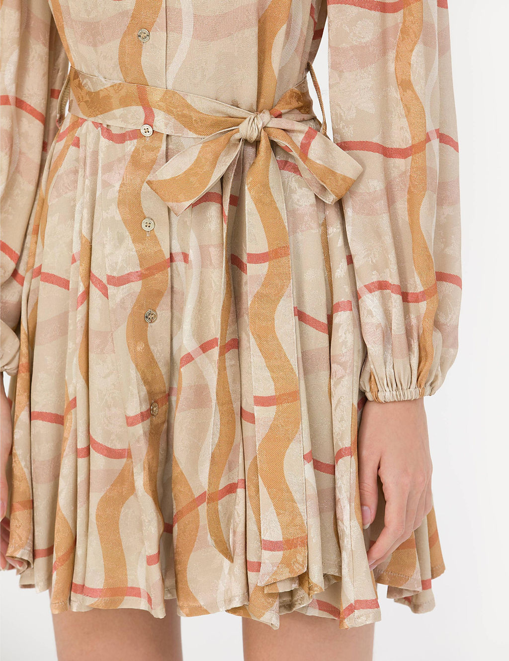 Bej Comfort Fit Dokuma Elbise - Pierre cardin фото 7