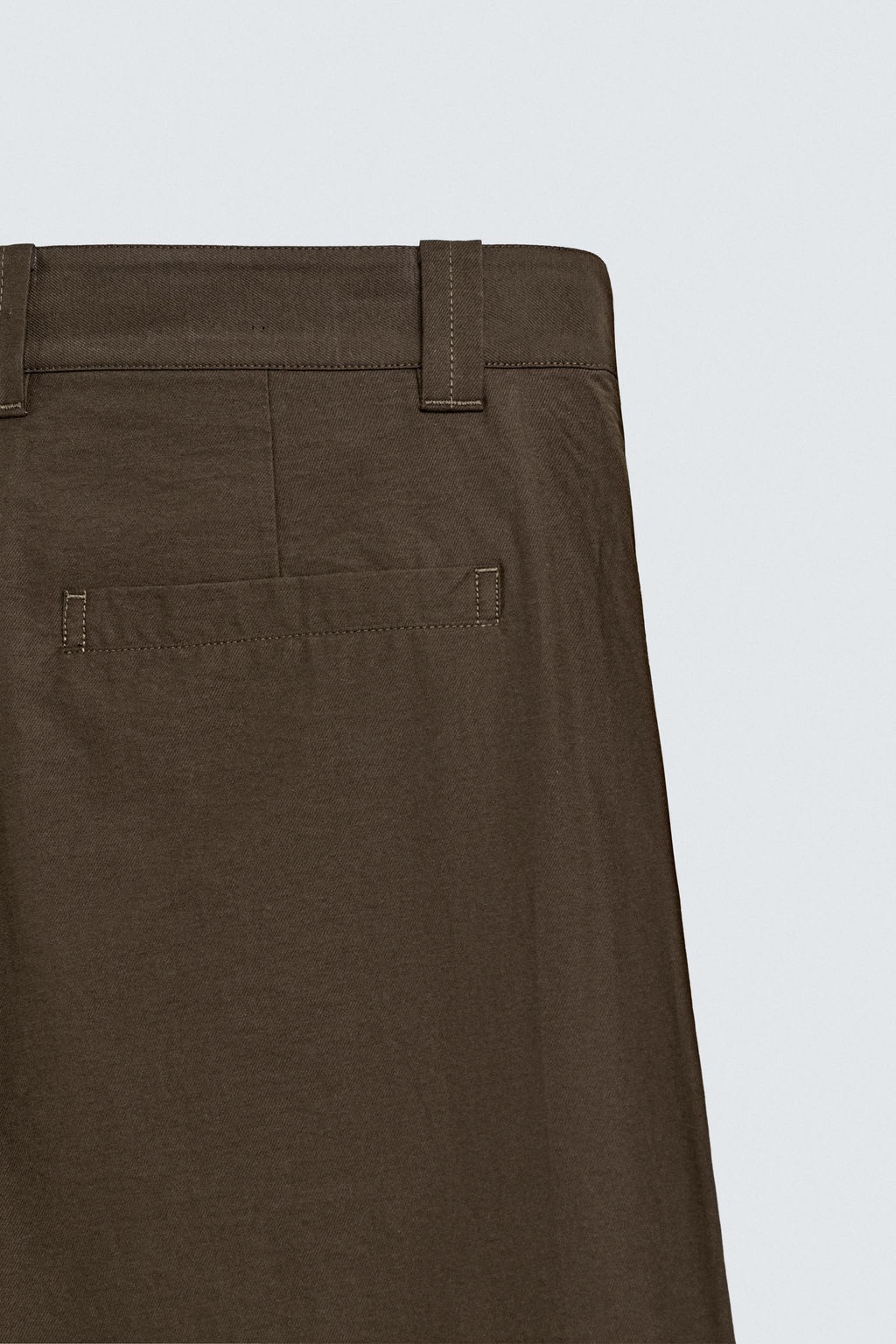 PANTAL?N WIDE FIT PLIEGUES / Marr?n chocolate - Zara фото 9