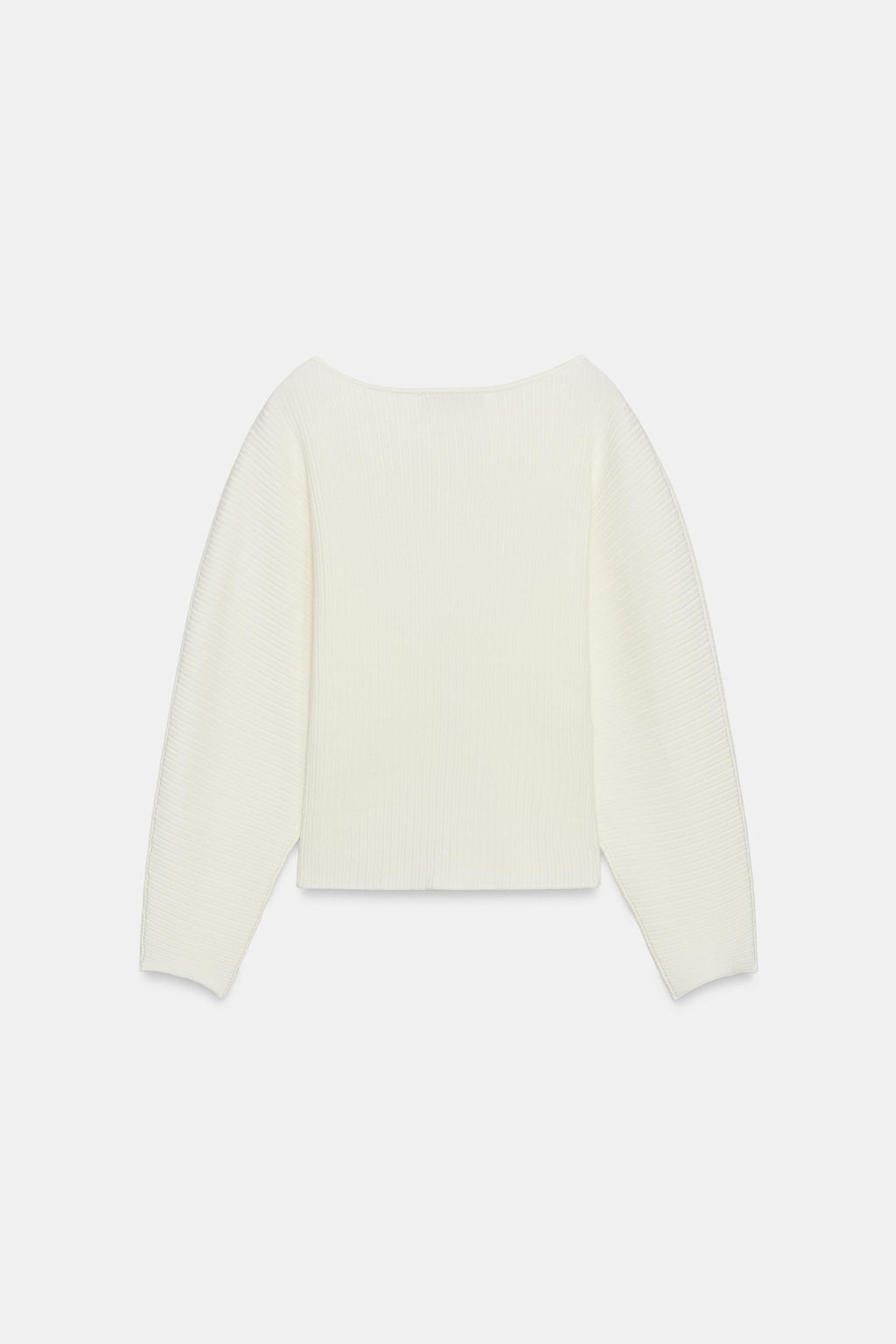 RIB KNIT JUMPER WITH VOLUMINOUS SLEEVES - Zara фото 15
