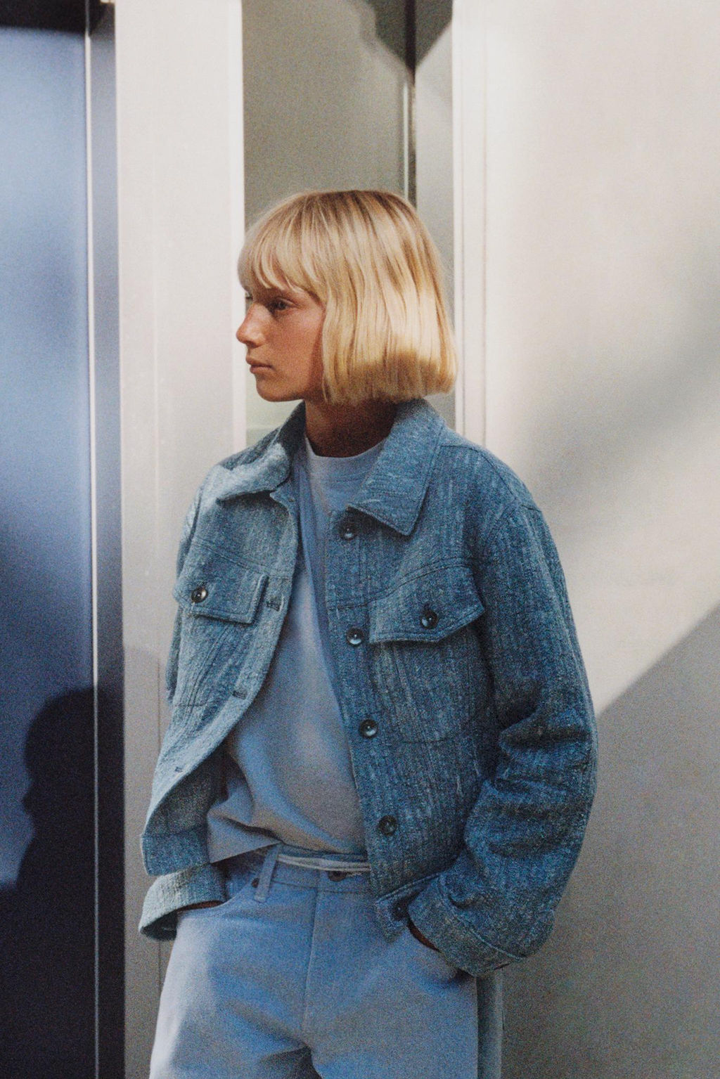 TEXTURED TRUCKER JACKET