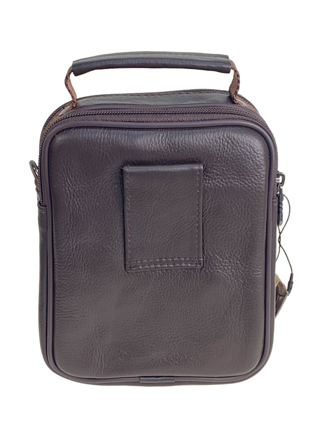 Сумка мужская из натуральной кожи, цвет коричневый - Greta фото 2
