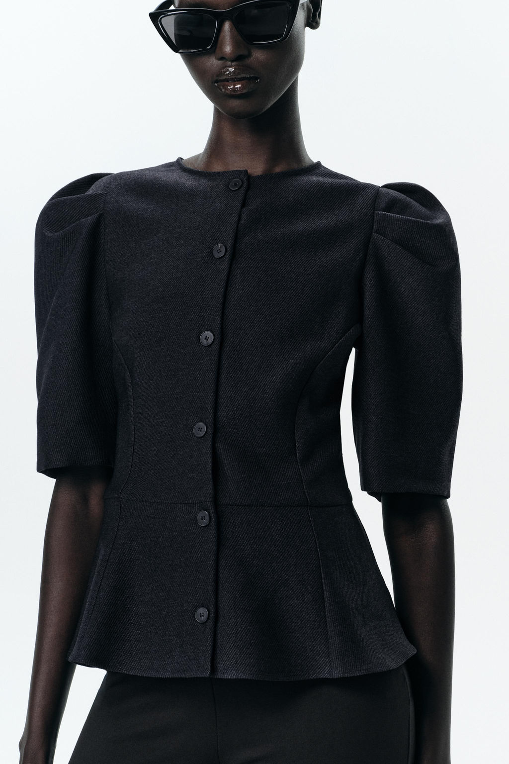 PUFF SLEEVE PEPLUM TOP - Zara фото 5