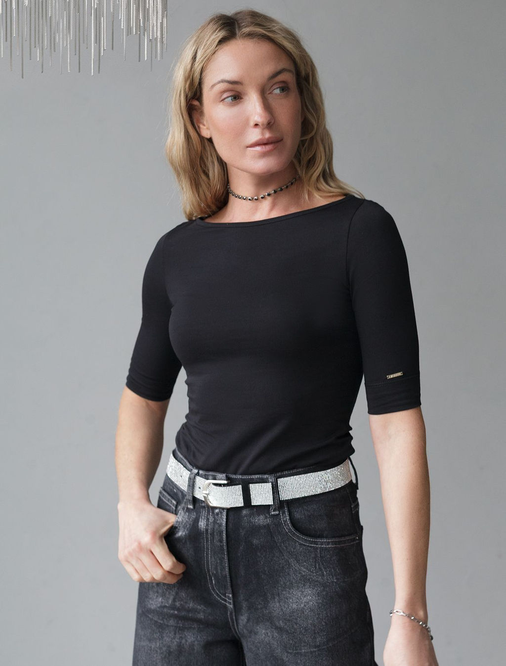 Джемпер из премиального хлопка с эластаном