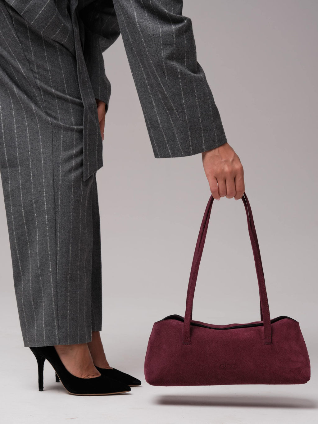 Замшевая сумка Raduy DBR 31127 бордо  фото 6