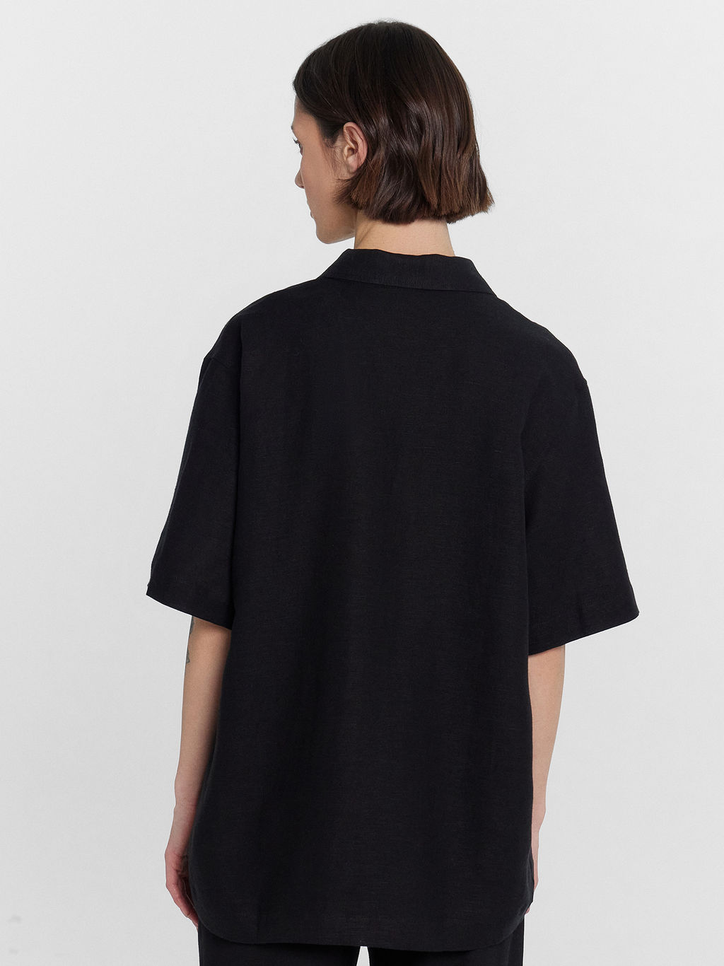 Рубашка женская черная черный 112855-1/1