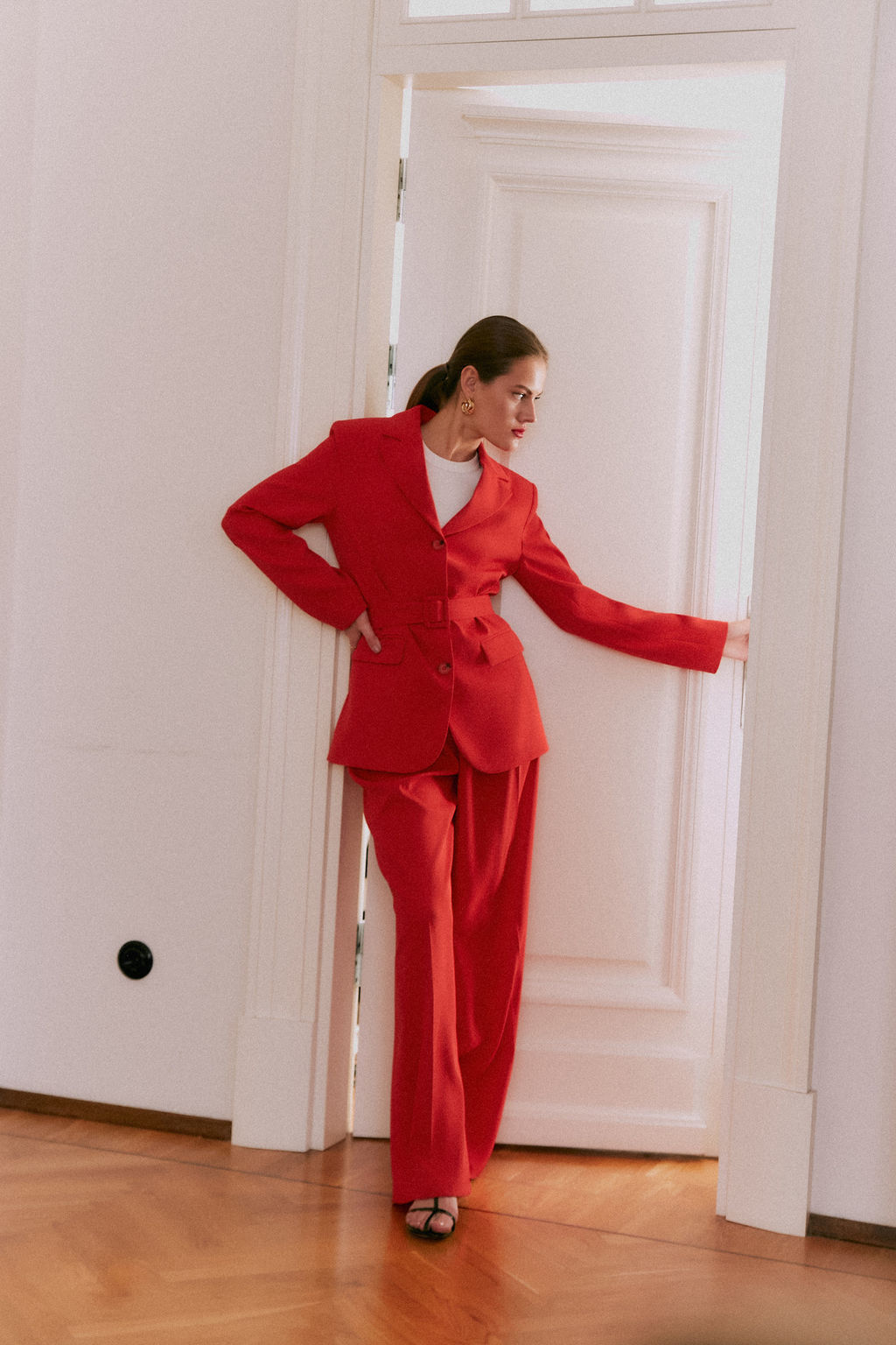 Жакет прямого кроя со съемным поясом - Mollis фото 3