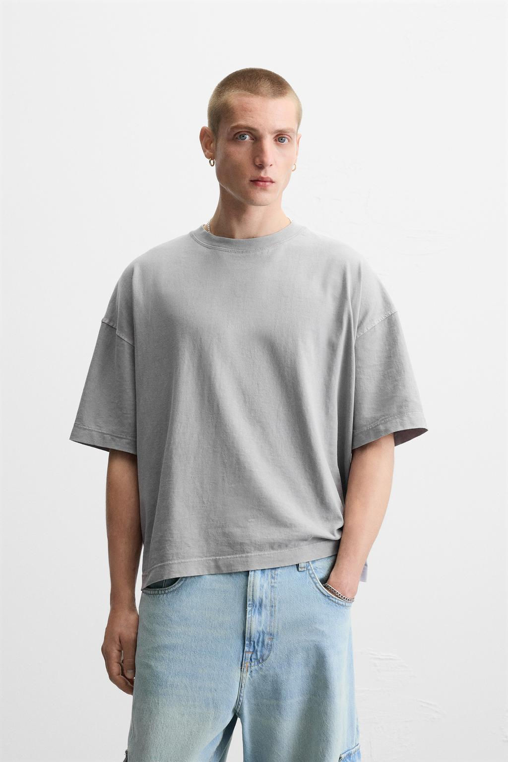 BASIC BOXY FIT T-SHIRT - Zara фото 26