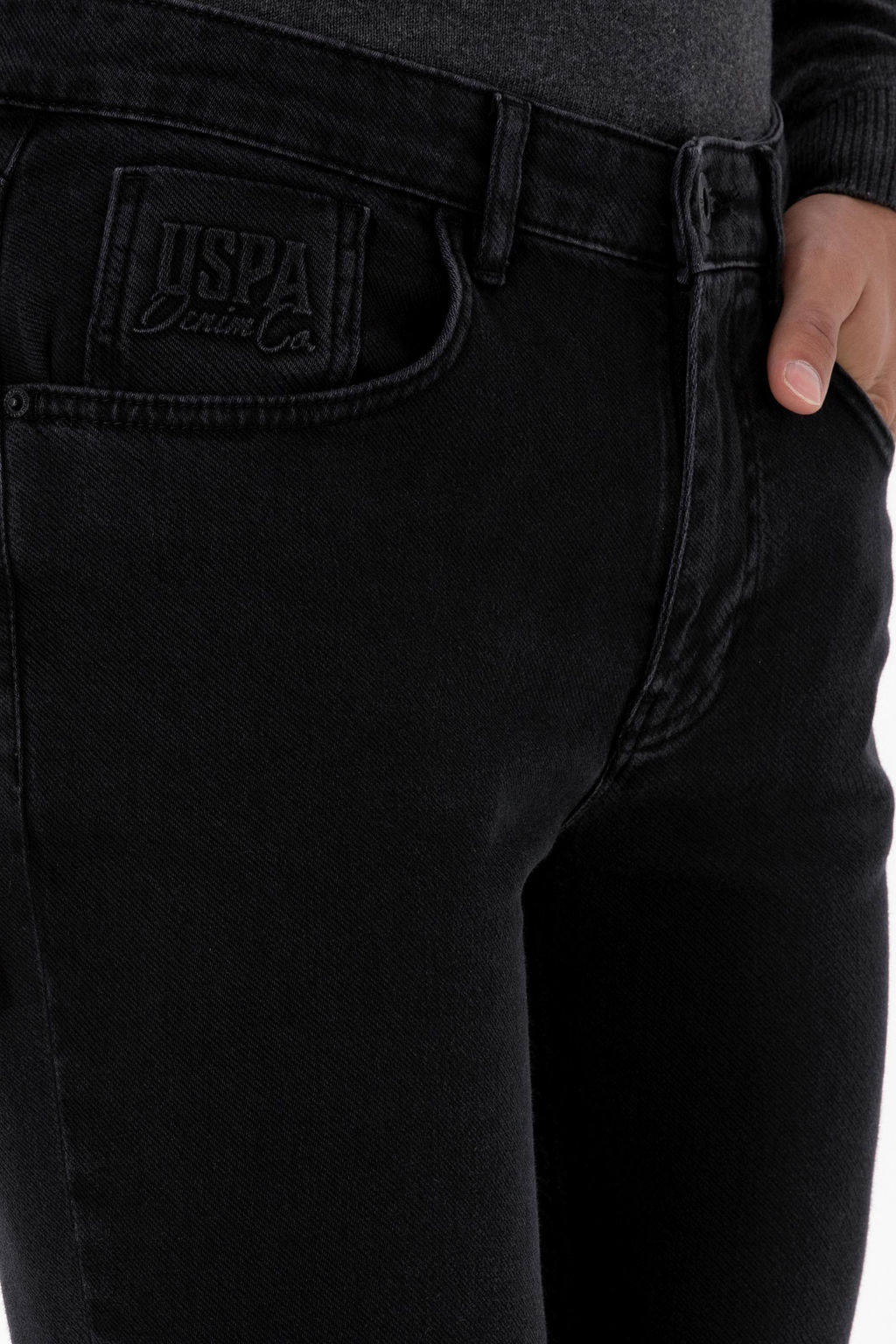 Erkek Siyah Slim Fit Jean Pantolon
