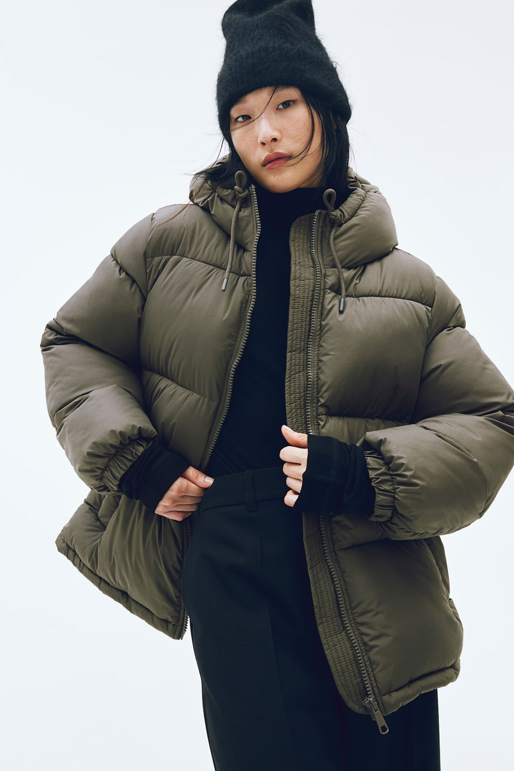 Chaqueta puffy con capucha