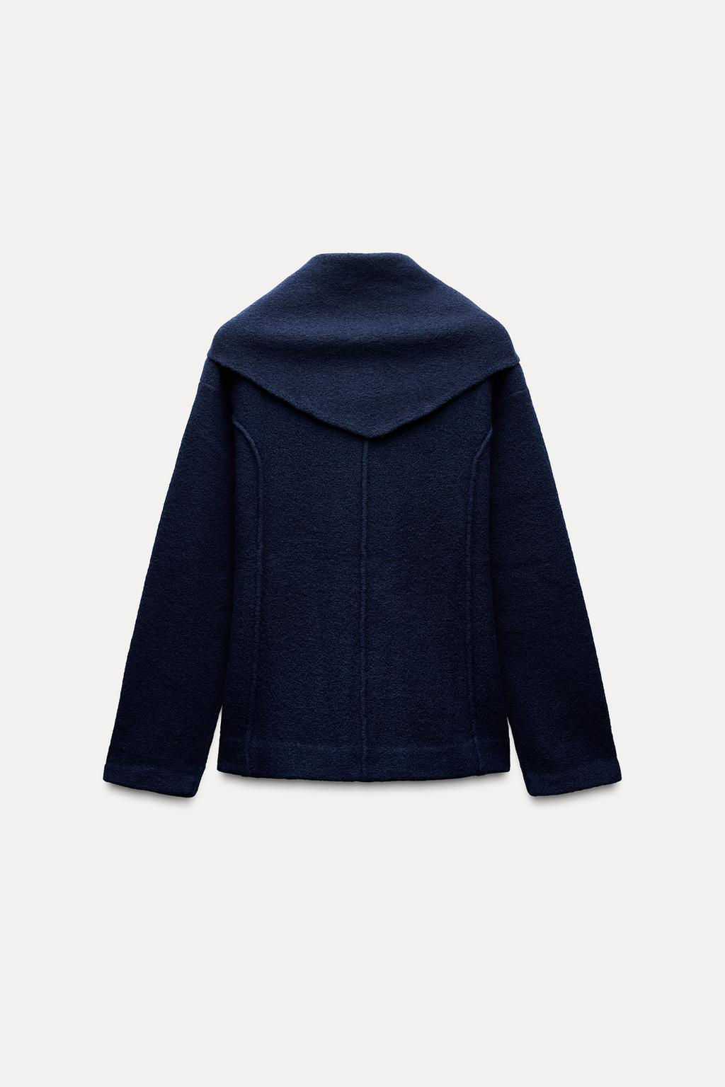 100% WOOL SCARF JACKET - Zara фото 5