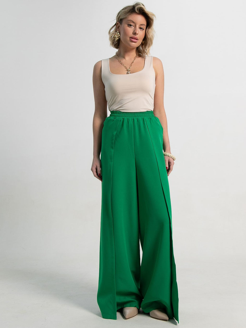 Брюки Авангард (зеленый) Б15253-13М