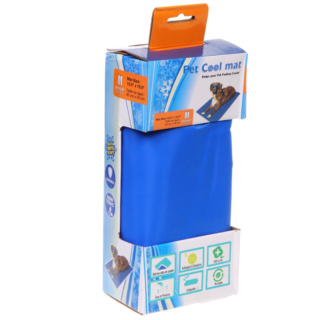 Матрас охлаждающий для собак и кошек "Место Бро", цвет синий, размер M, 40*50см