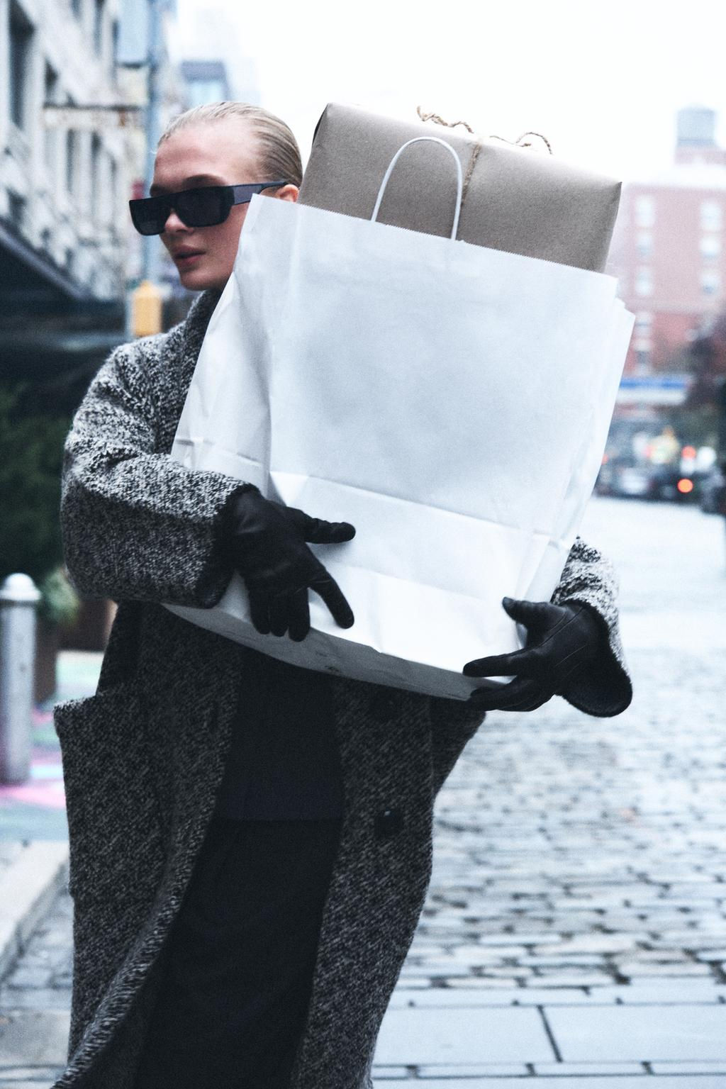 WRAP COLLAR KNIT COAT - Zara фото 4