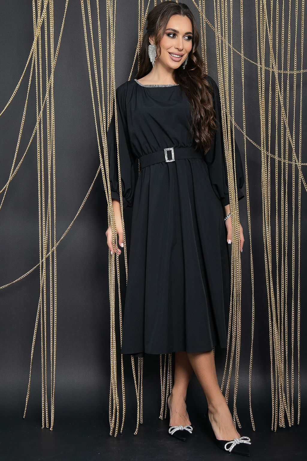 Платье Утонченный вкус (черное) П11728 - Lt collection фото 4