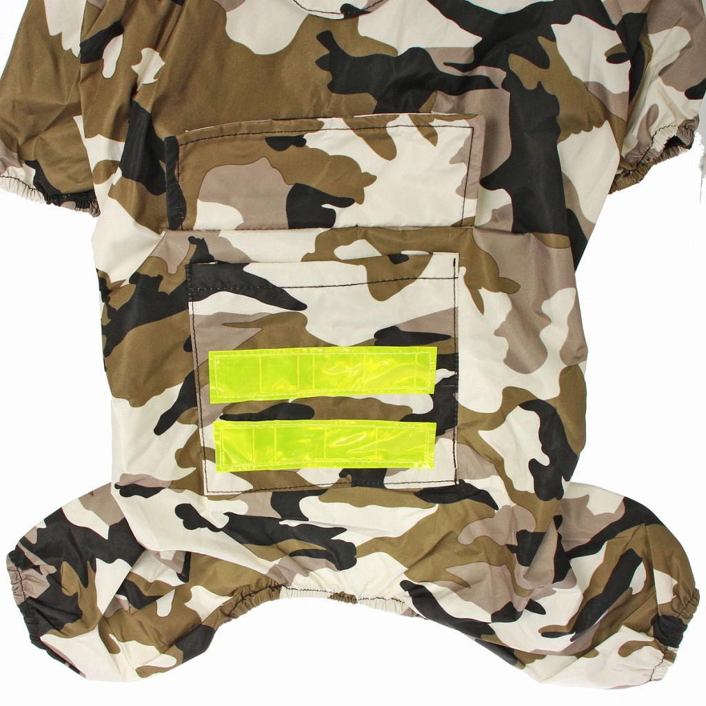 Дождевик для крупных пород собак "KOMFORT", принт хаки, р XL