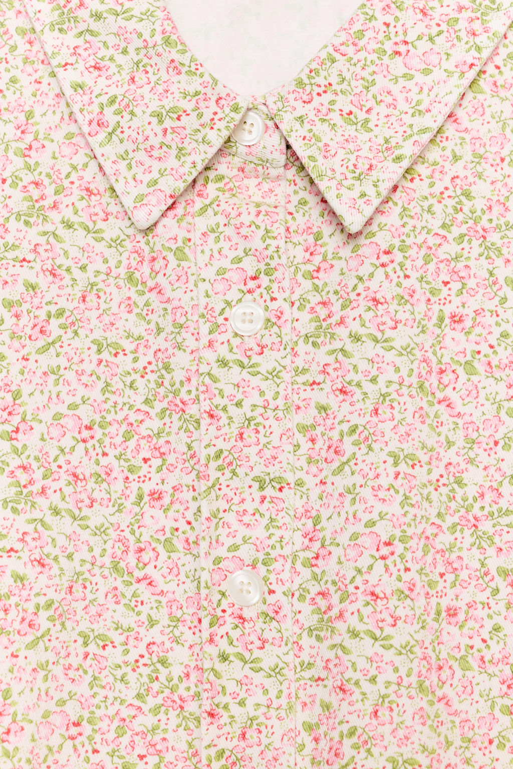 CAMISA MANGA CORTA FLORES / Rosa - Zara фото 9