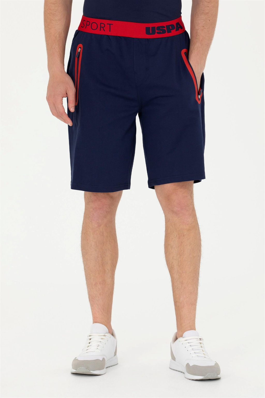 Мужские темно-синие вязаные шорты - U.s. polo assn фото 2